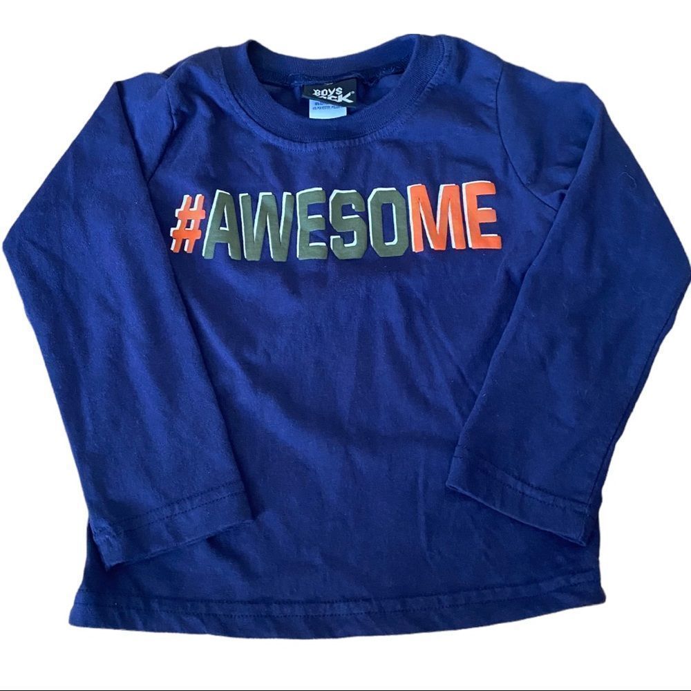 3/$15✨Boys Rock: “#Awesome” Long Sleeved Tee